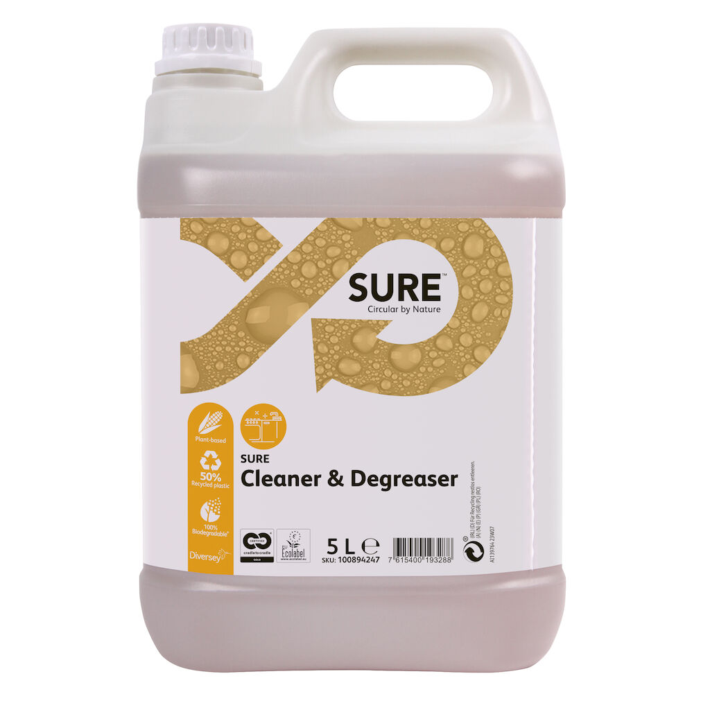 100894247-SURE Cleaner Degreaser 2x5L-AI139764 23W07-RGB-20x20cm SURE Cleaner & Degreaser 5L - Desengordurante para sujidade difícil e limpeza de pavimentos - Image 1