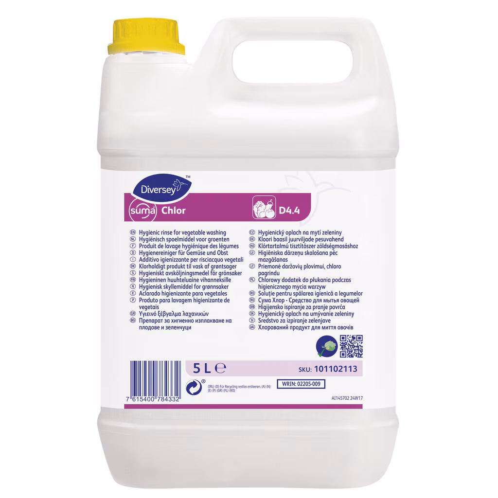Suma Chlor D4.4 5L Suma Chlor D4.4 5L - Produto para lavagem higienizante de vegetais - Image 1